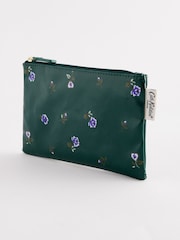 Зеленый - Cath Kidston Zip-Up 100% Cotton Purse - Image 1 of 5