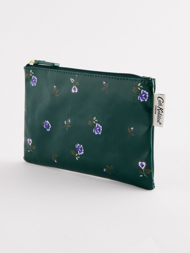 Зеленый - Cath Kidston Zip-Up 100% Cotton Purse - Image 1 of 5