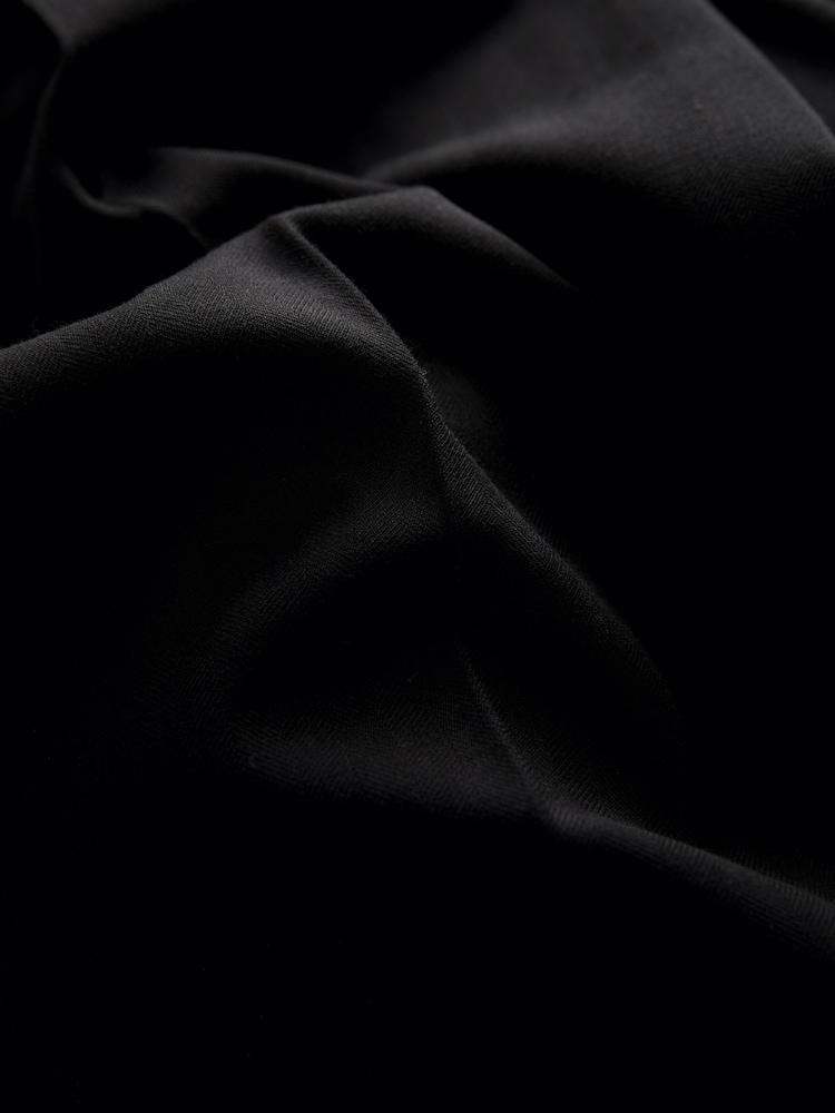 Black Elasticated Back Wide Leg Trousers - Image 8 of 8