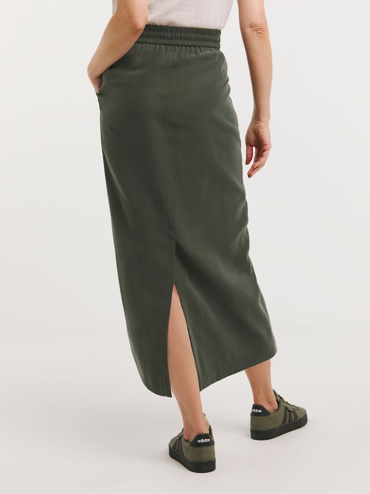 JD Williams Green Soft Pull-On Cargo Skirt - Image 2 of 4