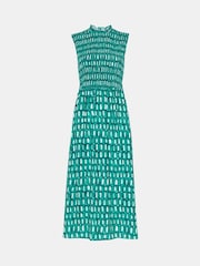 Whistles Green Linked Smudge Heidi Dress - Image 5 of 5