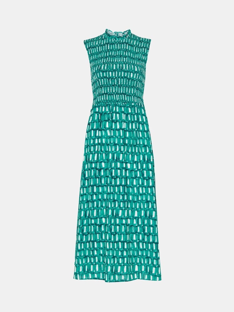 Whistles Green Linked Smudge Heidi Dress - Image 5 of 5 Whistles Green Linked Smudge Heidi Dress - Image 5 of 5