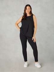Live Unlimited Black Curve Petite Jersey Regular Length Leggings - Image 1 of 5