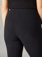 Live Unlimited Black Curve Petite Jersey Regular Length Leggings - Image 4 of 5