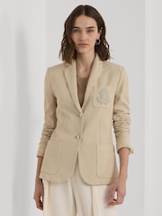 Lauren Ralph Lauren Anfisa Crest Logo Blazer Jacket - Image 1 of 10