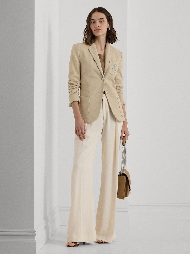 Lauren Ralph Lauren Anfisa Crest Logo Blazer Jacket - Image 3 of 10