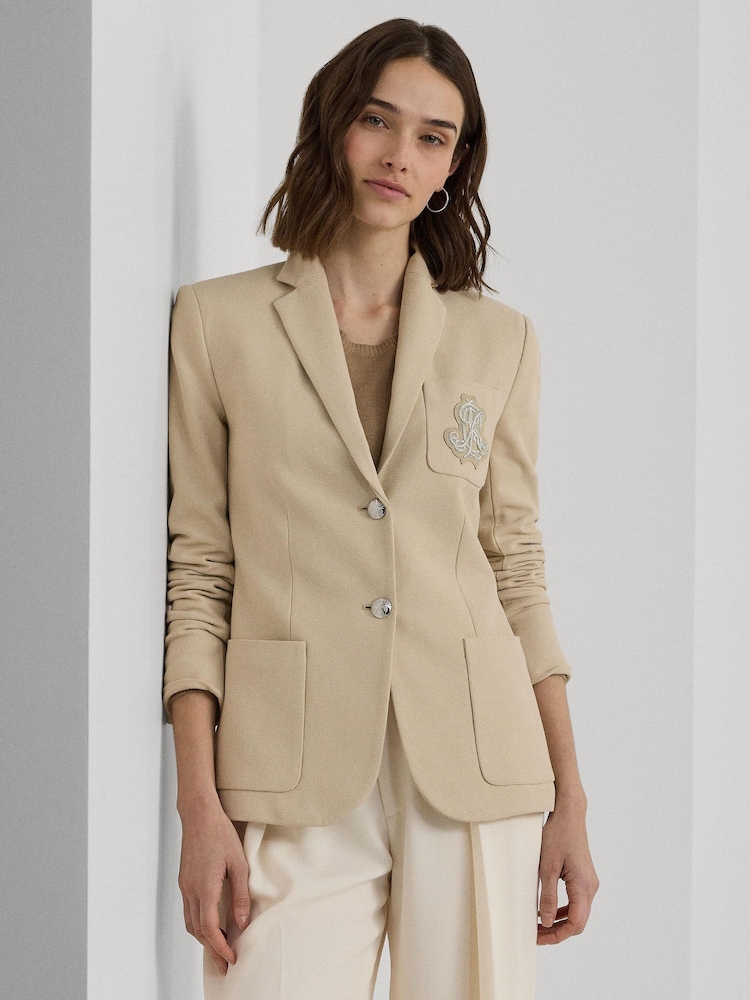 Lauren Ralph Lauren Anfisa Crest Logo Blazer Jacket - Image 4 of 10
