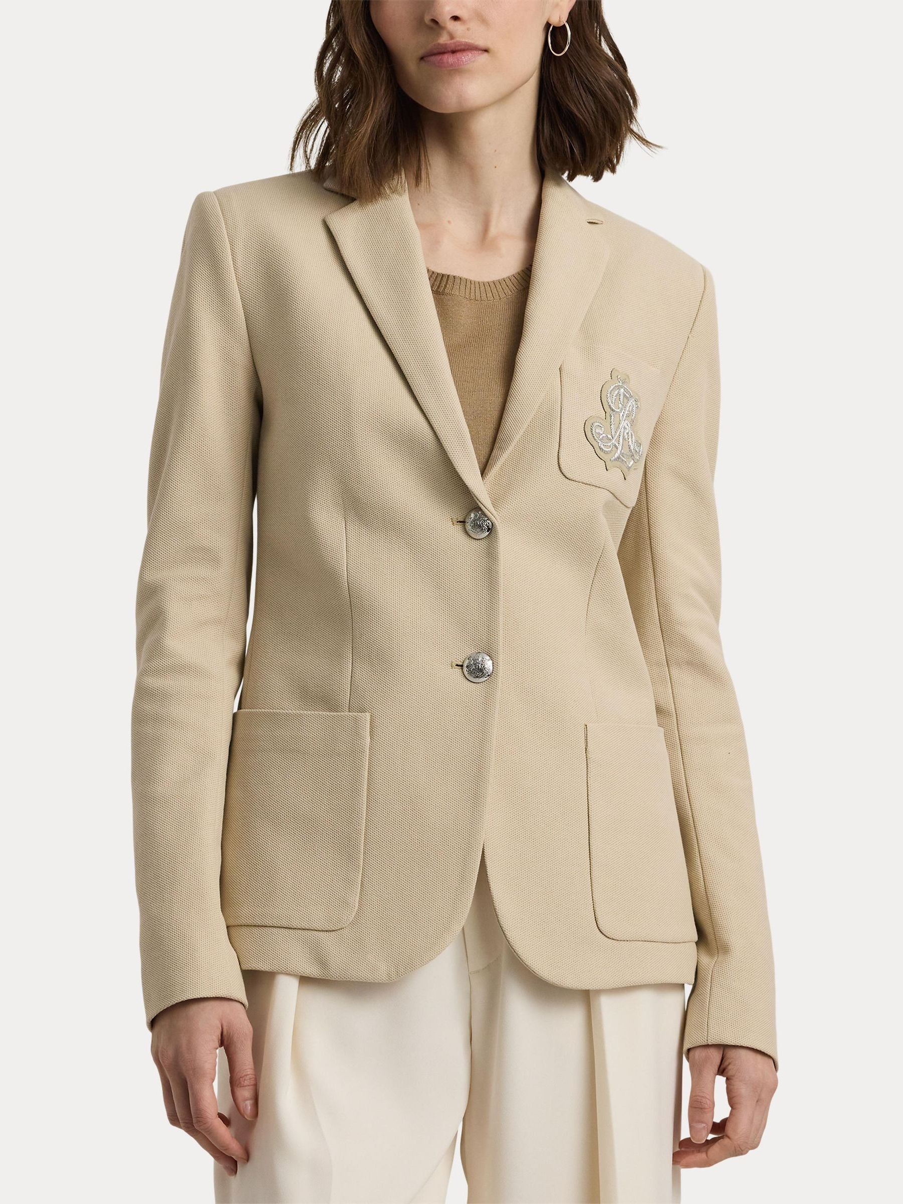 Buy Lauren Ralph Lauren Anfisa Crest Logo Blazer Jacket from Next Luxembourg