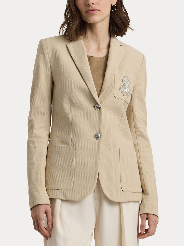 Lauren Ralph Lauren Anfisa Crest Logo Blazer Jacket - Image 8 of 10