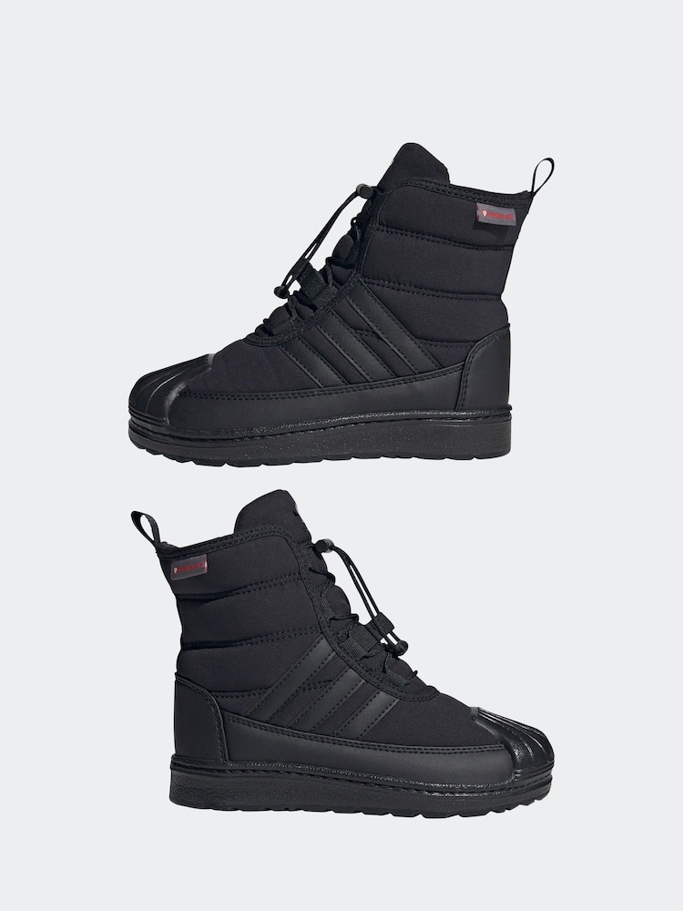 adidas Originals Black Superstar 360 2.0 Kids Boots - Image 5 of 9