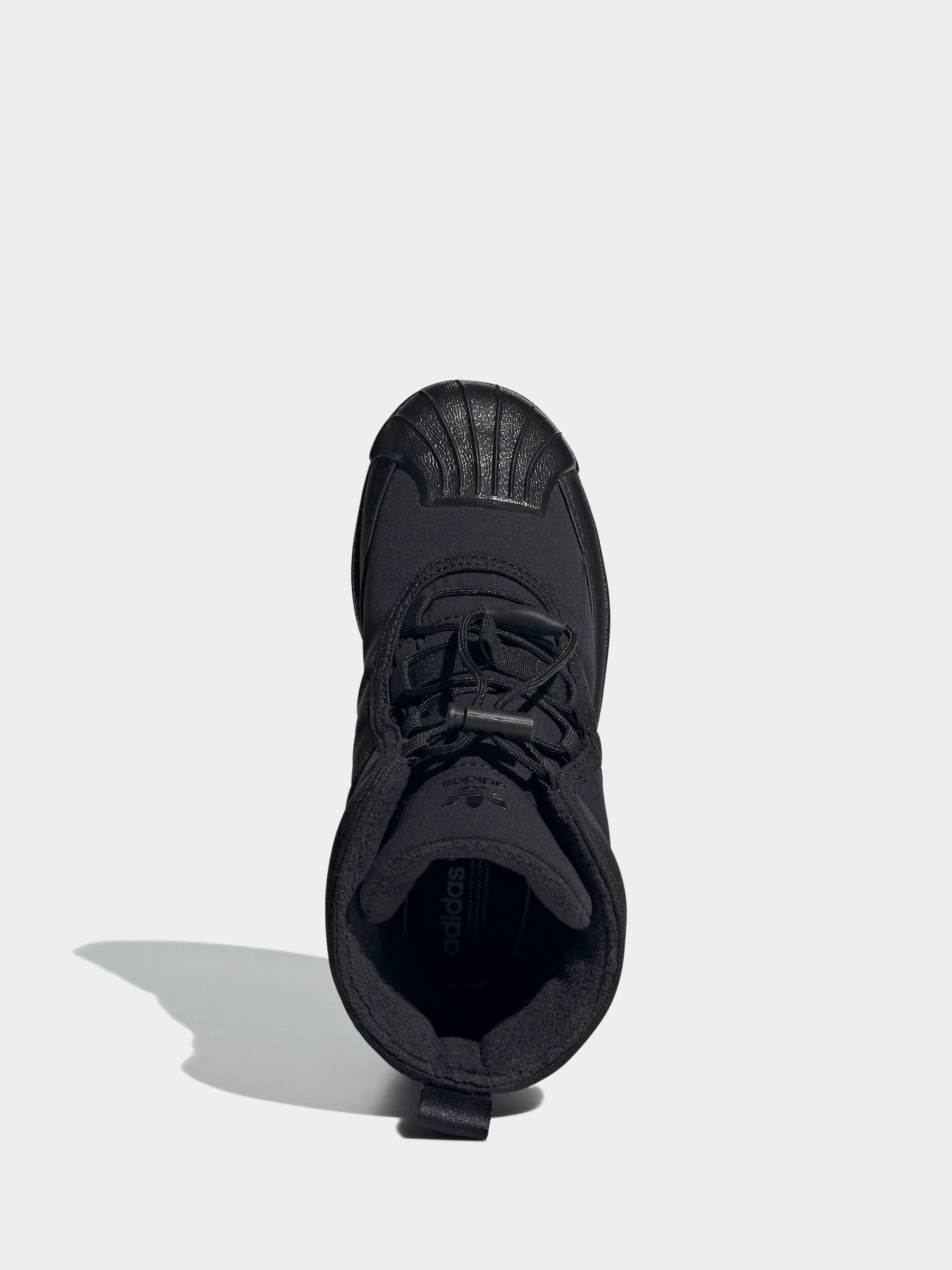 Adidas superstar boots black top