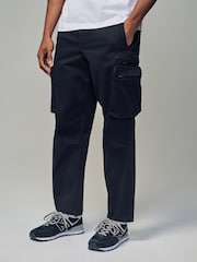 Black Regular Fit Soft Touch Utility Cargo Trousers - Image 1 of 11