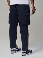 Black Regular Fit Soft Touch Utility Cargo Trousers - Image 3 of 11