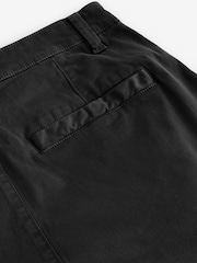 Black Regular Fit Soft Touch Utility Cargo Trousers - Image 9 of 11