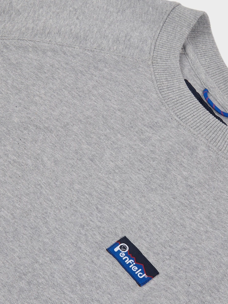 Penfield Grey Mens Relaxed Fit 100% Cotton Original Logo Sweatshirt - Image 6 of 6