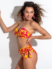 Pour Moi Yellow Roll Top Heatwave Bikini Briefs - Image 2 of 4
