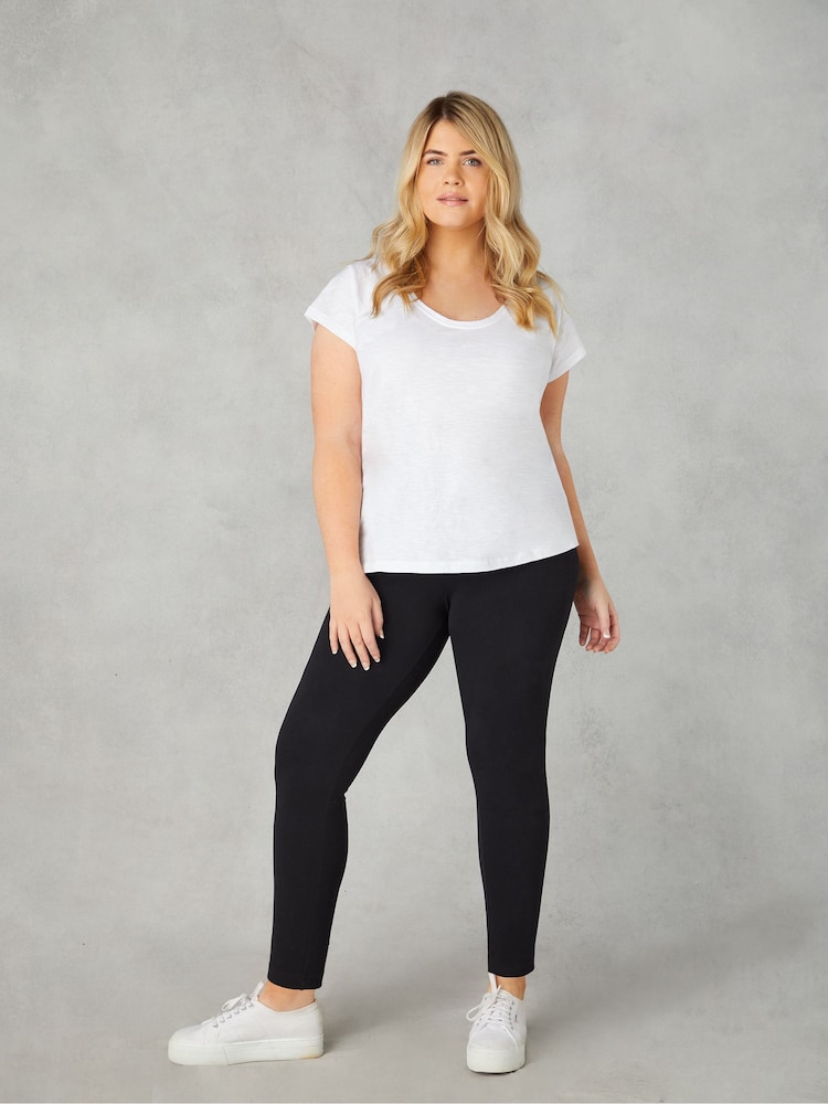 Live Unlimited Black Curve Jersey Regular Length Leggings - Image 2 of 5