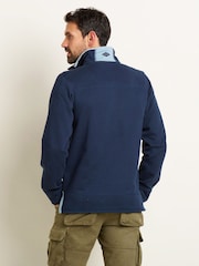 Brakeburn Blue Blue Quarter Zip Sweatshirt - Image 2 of 4