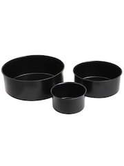Maison by Premier Black From Scratch Set Of Three Round Cake Tins - Image 4 of 6