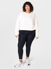 Sweaty Betty Lily White After Class Crop Sweatshirt - Image 2 of 6