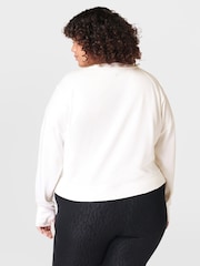Sweaty Betty Lily White After Class Crop Sweatshirt - Image 3 of 6