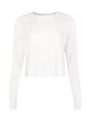 Sweaty Betty Lily White After Class Crop Sweatshirt - Image 6 of 6