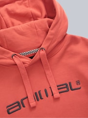Animal Orange Mens Driver Logo 100% Cotton Hoodie - Image 5 of 6