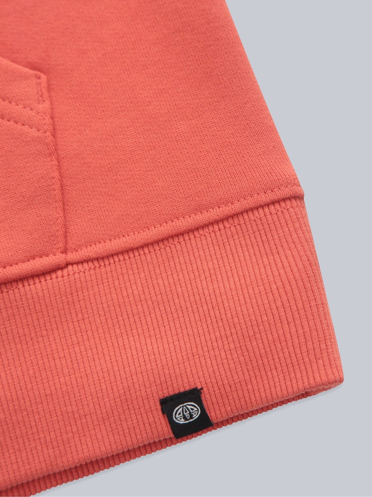 Animal Orange Mens Driver Logo 100% Cotton Hoodie - Image 6 of 6