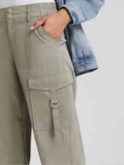 Simply Be Brown Plush Cargo Tech Trousers - Image 4 of 5
