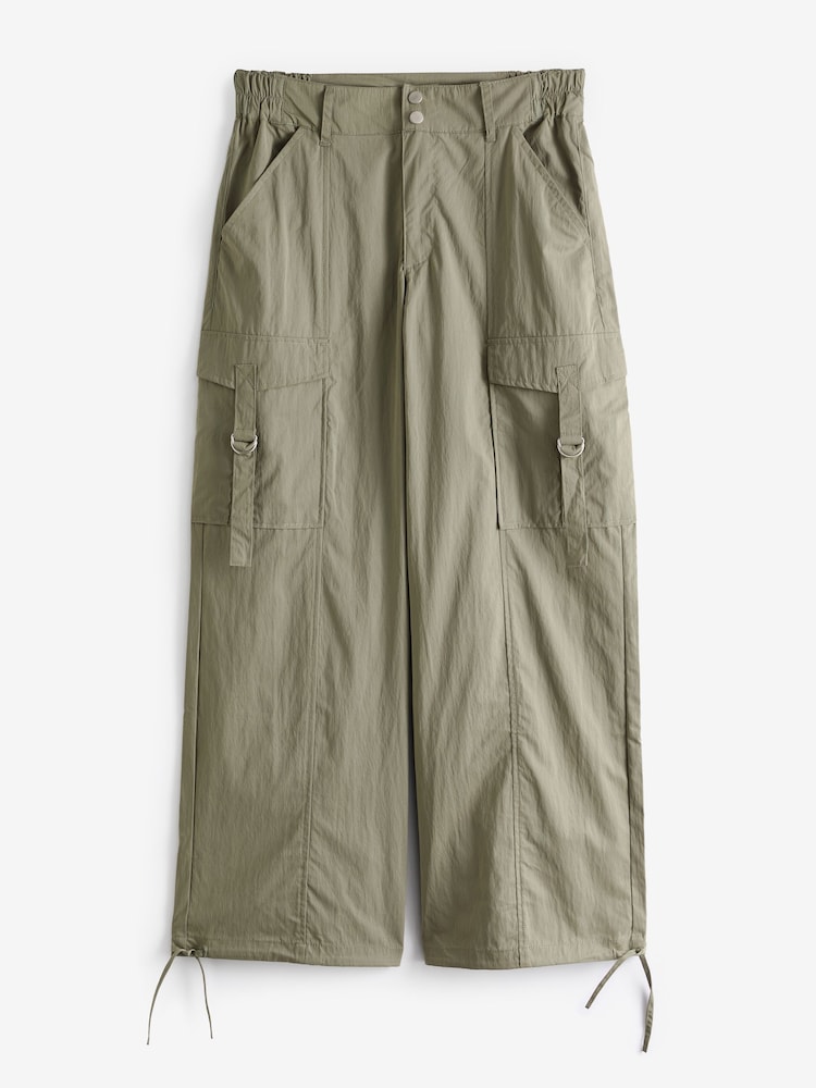 Simply Be Brown Plush Cargo Tech Trousers - Image 5 of 5