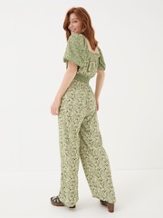 FatFace Eva Green Damask Floral Jumpsuit - Image 2 of 6
