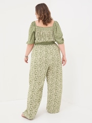 FatFace Eva Green Damask Floral Jumpsuit - Image 4 of 6