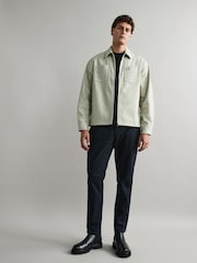 Fred Perry Twill Zip Up Overshirt - Image 2 of 7