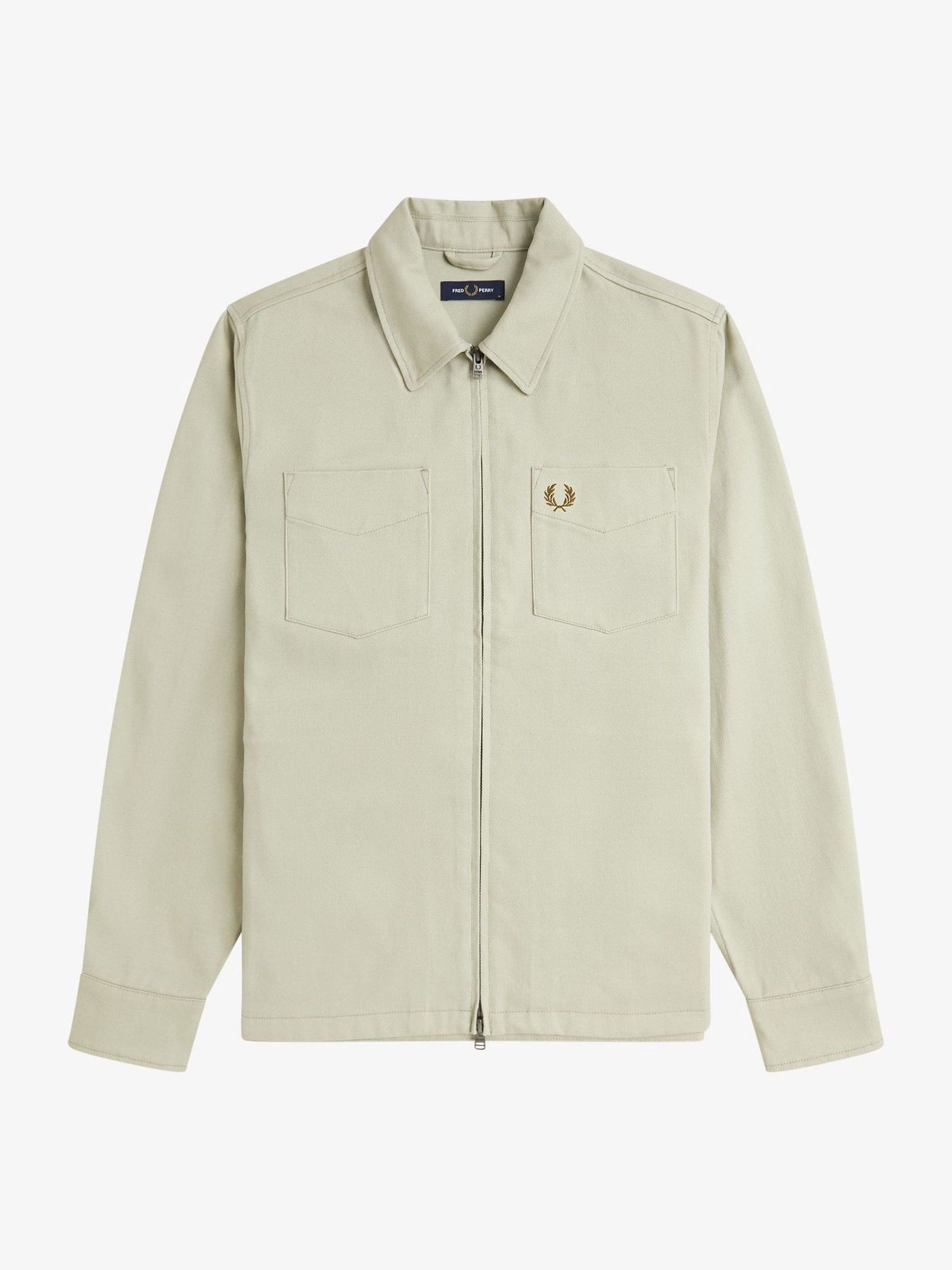 Buy Fred Perry Twill Zip Up Overshirt from Next USA