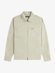 Fred Perry Twill Zip Up Overshirt - Image 6 of 7
