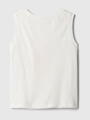 Gap White/Red Summer Sleeveless Vest Top (Newborn-5yrs) - Image 2 of 2