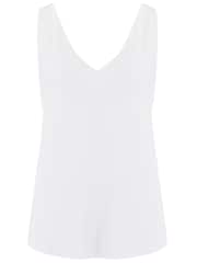 Pour Moi White Sophie Fuller Bust Stretch V-Neck Vest - Image 3 of 4