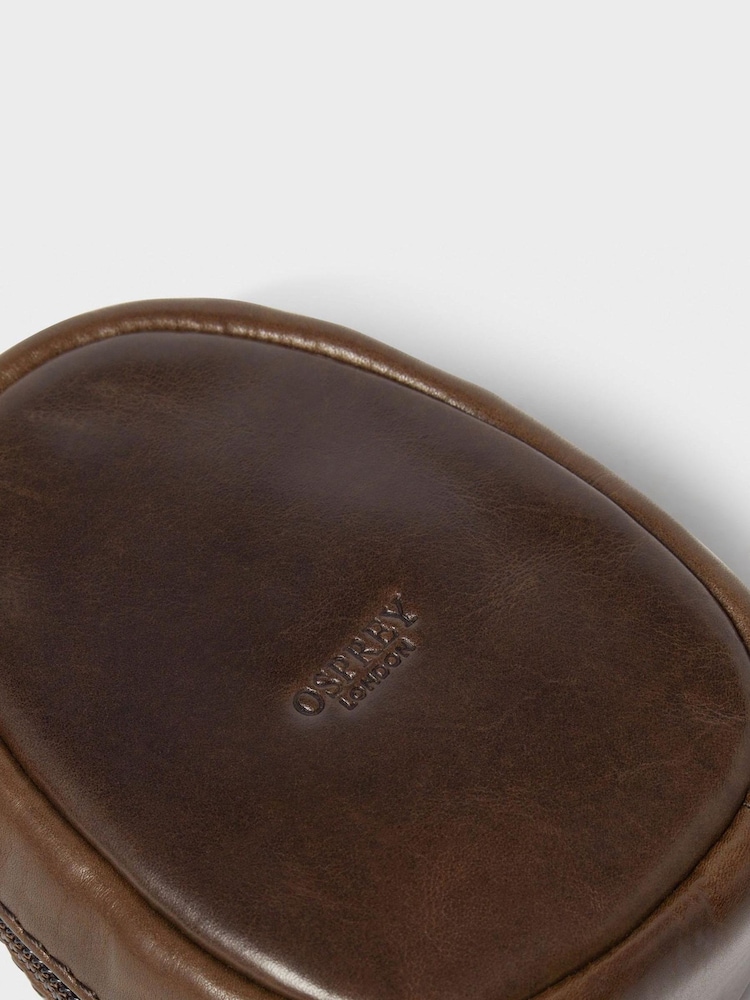 Коричневый - кожаный кошелек для зарядного устройства Osprey London - Image 5 of 5