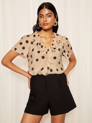 Friends Like These Bluse mit Rüschen vorne und Puffärmeln - Bild 1 von 4