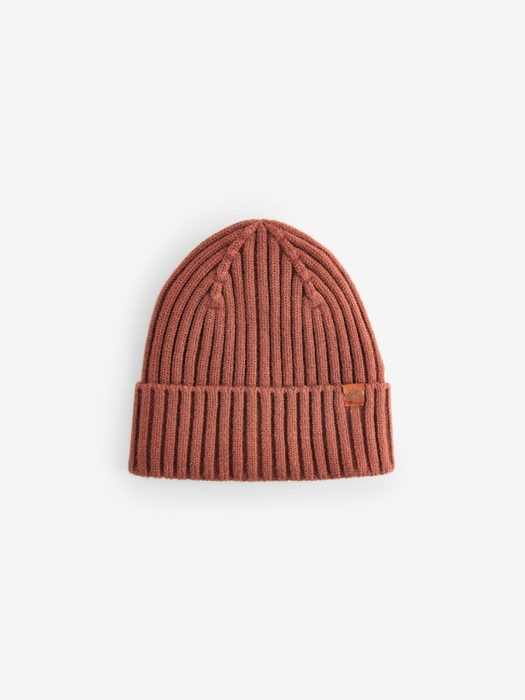 Rust Brown Knitted Beanie Hat (1-16yrs) - Image 1 of 2