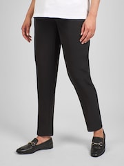 JoJo Maman Bébé Black Tapered Maternity Trousers - Image 1 of 4