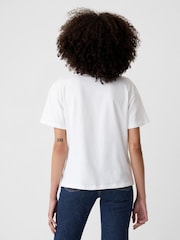 Gap White Dolly Parton Cotton Short Sleeve T-Shirt - Image 2 of 5
