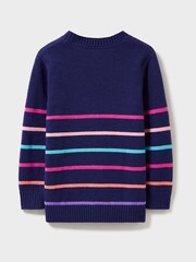 Crew Clothing Love motif Multicoloured Stripe Jumper - Image 3 of 3