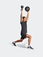 adidas Black Designed for Training Workout T-Shirt - Image 4 of 7