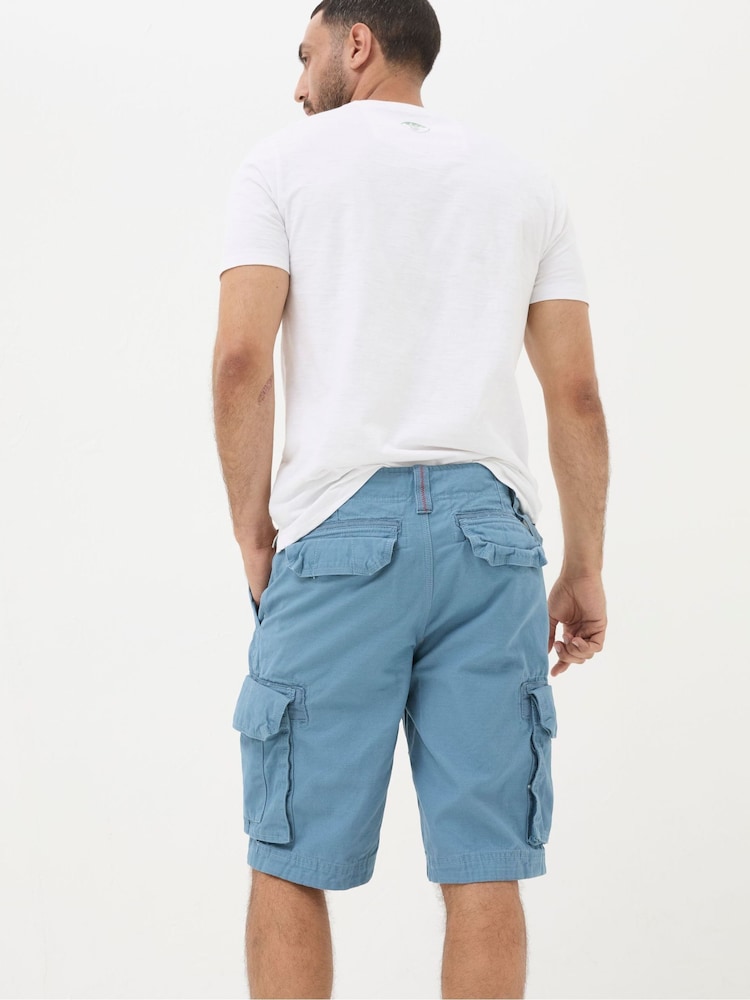 FatFace Breakyard Blue Cargo Shorts - Image 2 of 5 FatFace Breakyard Blue Cargo Shorts - Image 2 of 5