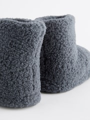 Grey Warm Lined Slipper Boots - Image 3 of 5