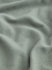 Sage Green Regular Fit Cotton Rich Knit Hoodie - Image 8 of 8