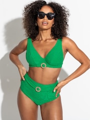 Pour Moi Green High Waist Ibiza Bikini Bottom - Image 2 of 4