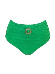 Pour Moi Green High Waist Ibiza Bikini Bottom - Image 3 of 4