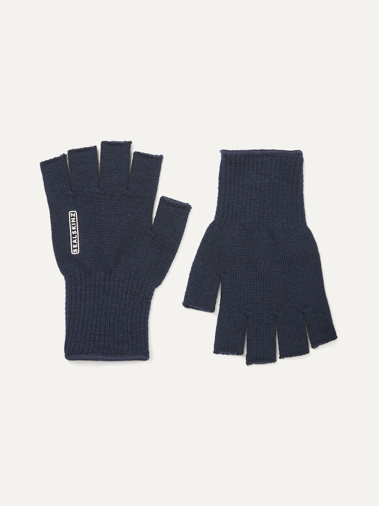 Sealskinz Blue Thornham Solo Merino Mittens - Image 1 of 1